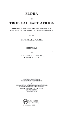 Flora of Tropical East Africa - Meliaceae book