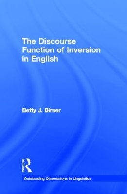 Discourse Function of Inversion in English book