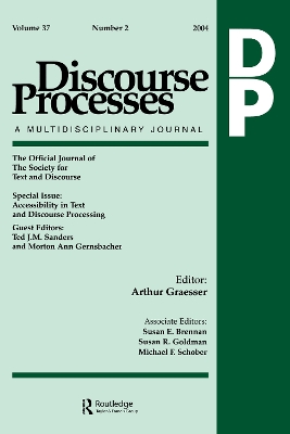 Accessibility in Text and Discourse Processing by Ted J.M. Sanders