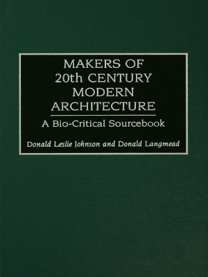 Makers of 20th-Century Modern Architecture: A Bio-Critical Sourcebook by Donald Leslie Johnson