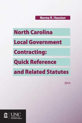 North Carolina Local Government Contracting book