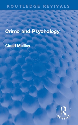 Crime and Psychology book