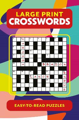 Large Print Crosswords book