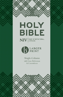 NIV Larger Print Compact Single Column Reference Bible: Green Soft-tone by New International Version