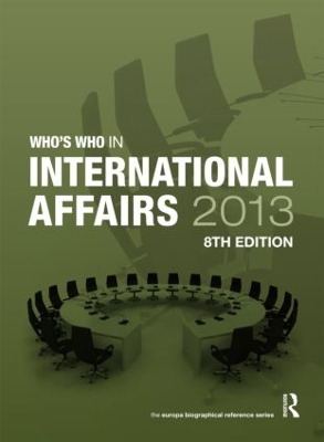 Who's Who in International Affairs book