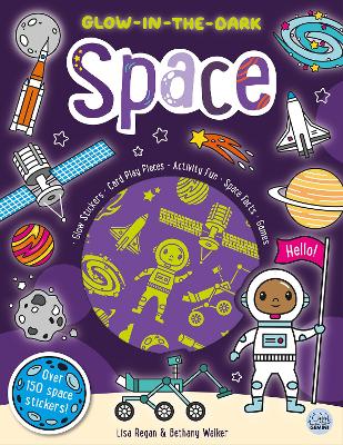 Glow-in-the-Dark Space Sticker Activity book