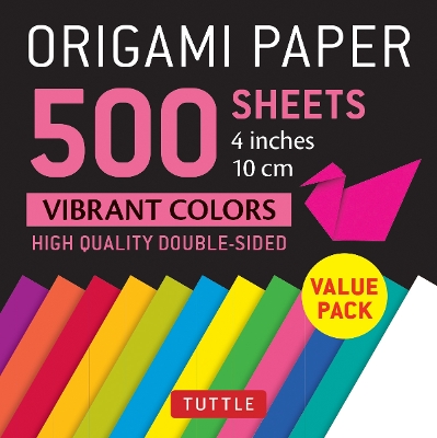 Origami Paper 500 sheets Vibrant Colors 4 (10 cm) book