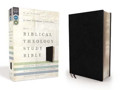 NIV, Biblical Theology Study Bible (Trace the Themes of Scripture), Bonded Leather, Black, Comfort Print: Follow God’s Redemptive Plan as It Unfolds throughout Scripture book