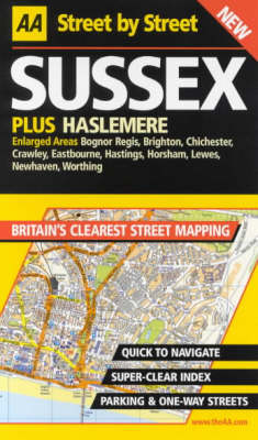 AA Street by Street Sussex book