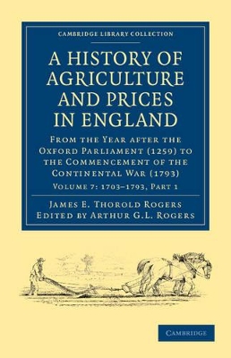 History of Agriculture and Prices in England book