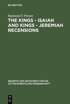 Kings - Isaiah and Kings - Jeremiah Recensions book