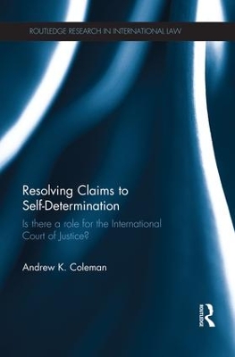 Resolving Claims to Self-Determination book