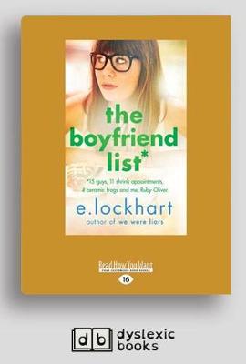 The Boyfriend List: A Ruby Oliver Novel (book 1) by E. Lockhart