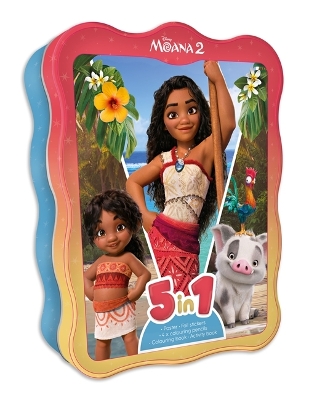 Disney Moana 2: 5-in-1 Activity Tin book