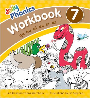 Jolly Phonics Workbook 7: in Precursive Letters (British English edition) book