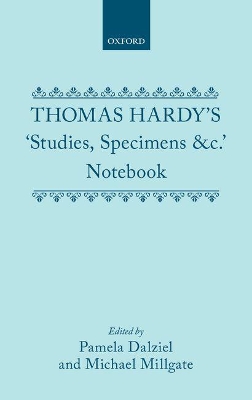 Thomas Hardy's 'Studies, Specimens &c.' Notebook book