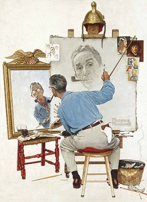 Norman Rockwell's Triple Self-Portrait Notebook book