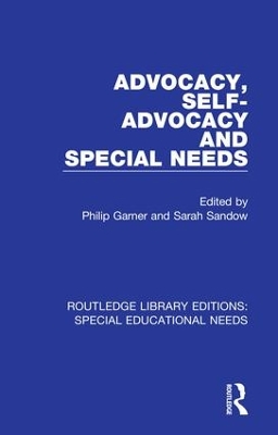 Advocacy, Self-Advocacy and Special Needs book