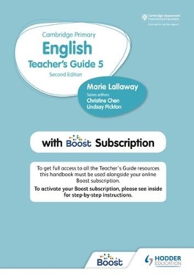 Hodder Cambridge Primary English Teacher's Guide Stage 5 with Boost Subscription book