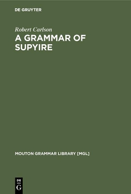 Grammar of Supyire book