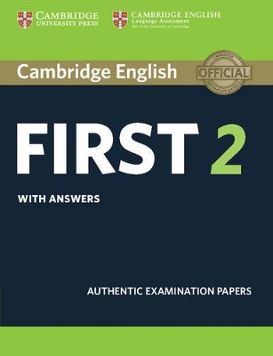 Cambridge English First 2 Student's Book with answers book