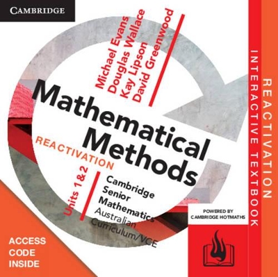CSM VCE Mathematical Methods Units 1 and 2 Reactivation (Card) book