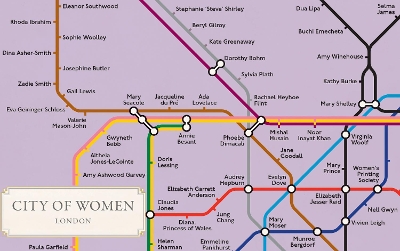 City of Women London Tube Wall Map (A2, 16.5 x 23.4 Inches) book