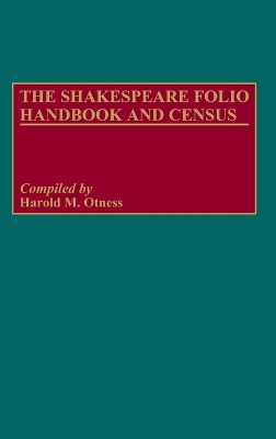 Shakespeare Folio Handbook and Census book