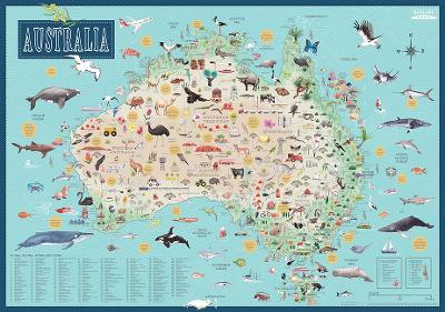 Australia: Illustrated Map by Tania McCartney
