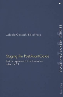 Staging the Post-Avant-Garde book
