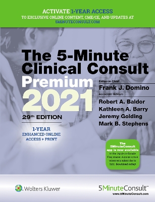 5-Minute Clinical Consult 2021 Premium: 1-Year Enhanced Online Access + Print by Dr. Frank J. Domino