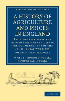 A History of Agriculture and Prices in England by James E. Thorold Rogers