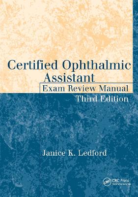 Certified Ophthalmic Assistant Exam Review Manual book