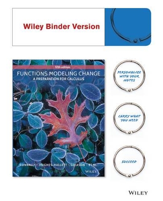 Functions Modeling Change: A Preparation for Calculus book