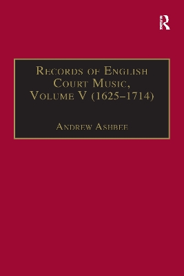 Records of English Court Music book