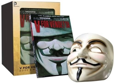 V For Vendetta Book and Mask Set book