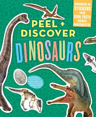 Peel + Discover: Dinosaurs book