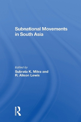 Subnational Movements In South Asia book