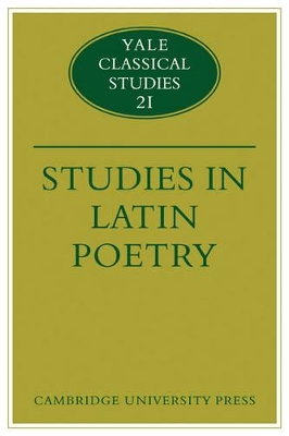 Studies in Latin Poetry book