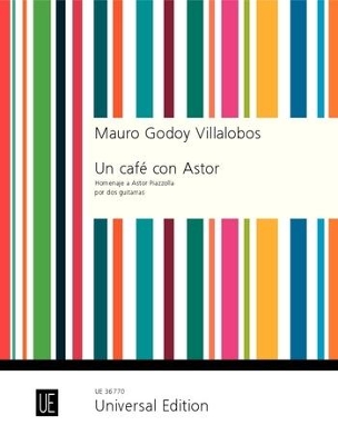 Un Cafe con Astor: for 2 guitars book