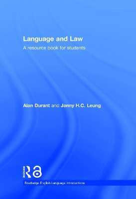 Language and Law by Alan Durant