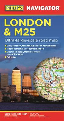 Philip's London and M25 Navigator Road Map by Philip's Maps