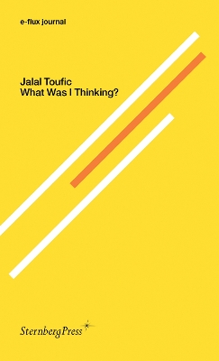 Jalal Toufic - What Was I Thinking? e-flux journal book