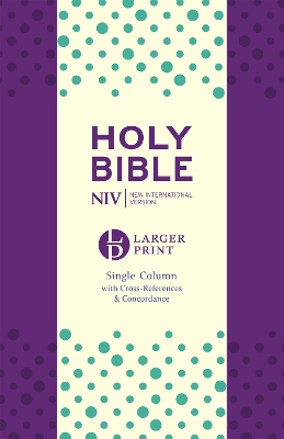 NIV Larger Print Compact Single Column Reference Bible book