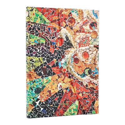 2026 Gaudi's Sun (Gaudi’s Mosaics) Midi 12-month Horizontal Hardcover Flexi Dayplanner 2026 (Wrap Closure) book