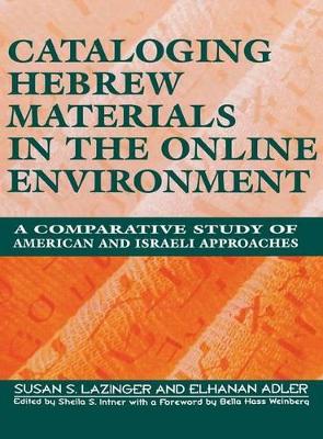 Cataloging Hebrew Materials in the Online Environment book