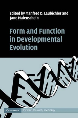 Form and Function in Developmental Evolution book