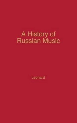 History of Russian Music book