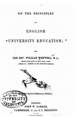 On the principles of English university education by William Whewell