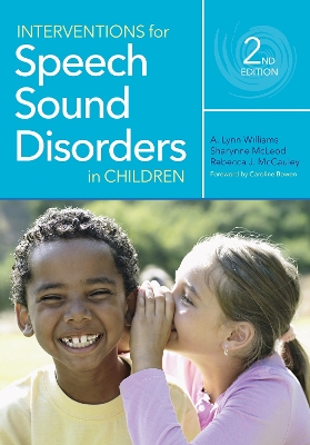 Interventions for Speech Sound Disorders in Children book